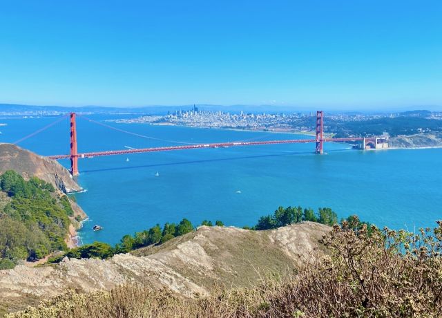 Spark Experiences Golden Gate Bridge and San Francisco Skyline from Marin Headlands