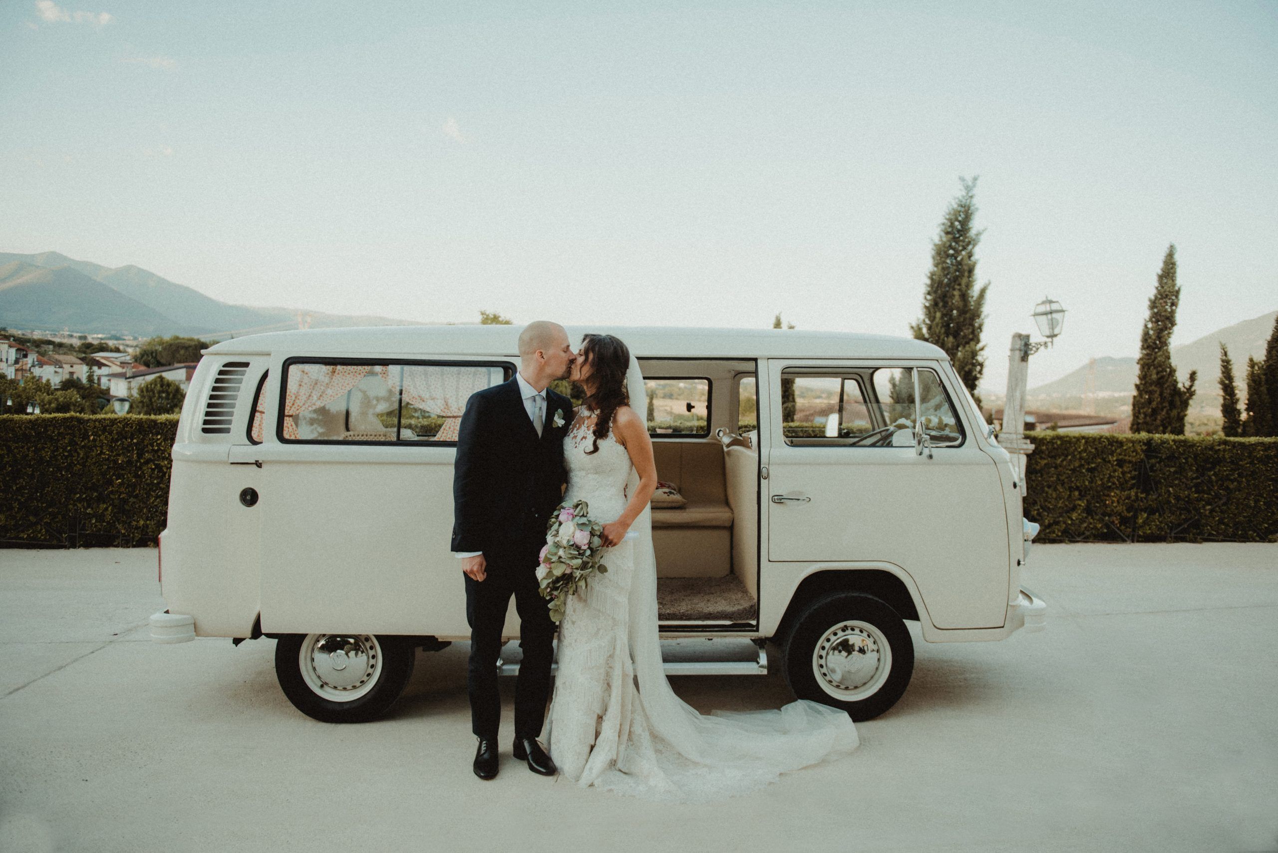 microwedding couple vw | Spark Experiences microwedding planners in the Bay Area