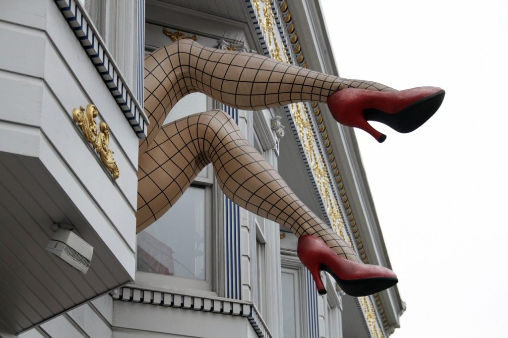 SF photo spots - Haight Street legs