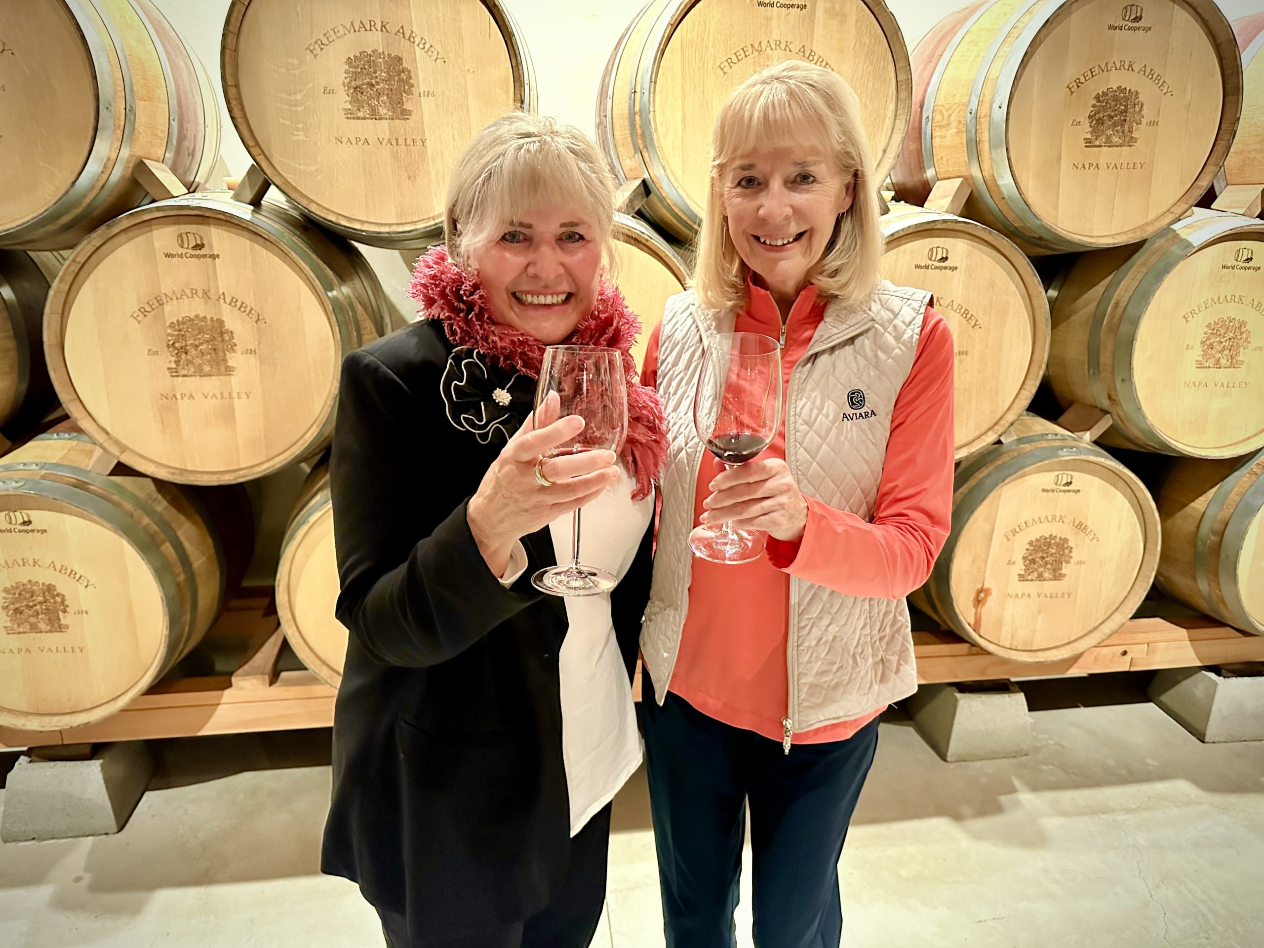Couple taking a selfie in Wine Country on a romantic day out