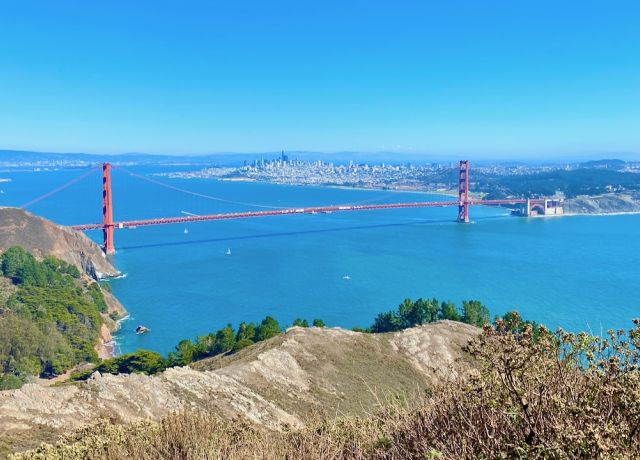 Spark Experiences Golden Gate Bridge and San Francisco Skyline from Marin Headlands